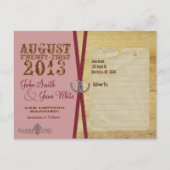 レッドウェスタン&ウッド日付を保存 案内ポストカード (裏面)