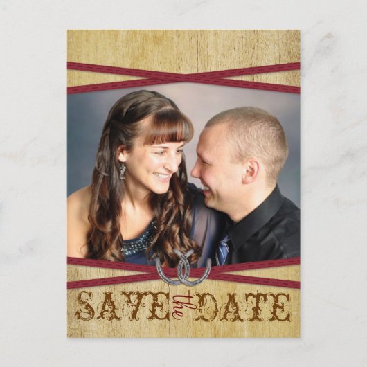 レッドウェスタン&ウッド日付を保存 案内ポストカード (正面)