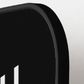 レッドウェルシュドラゴンサイムルリピート文字ウェールズルーツ ピックルボールラケット (左詳細)