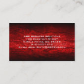 レッドウェーブモダンプロフェッショナル名刺 名刺 (裏面)