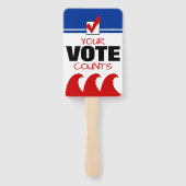 レッドウェーブ共和党あなたの投票数2018 ハンドファン (裏面)