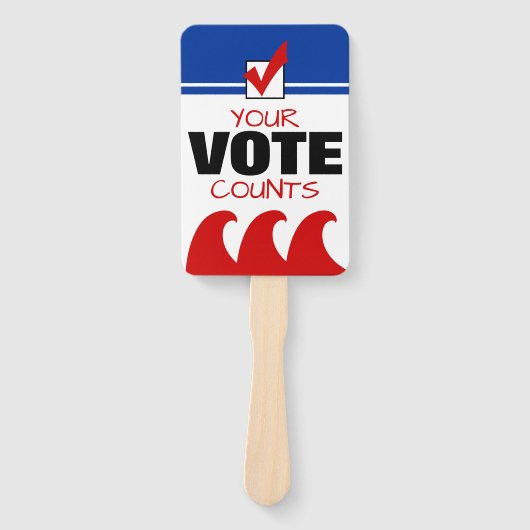 レッドウェーブ共和党あなたの投票数2018 ハンドファン (正面)