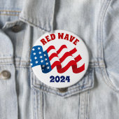 レッドウェーブ2024共和党選挙ボタン 缶バッジ (インサイチュ)