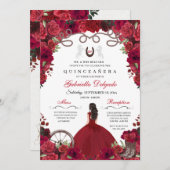 レッドウエスタンチャラプリンセスランチェロキンセアニェラ 招待状 (正面/裏面)