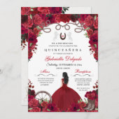 レッドウエスタンチャラプリンセスランチェロキンセアニェラ 招待状 (正面/裏面)