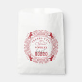 レッドウエスタンロデオファースト誕生日のバッグルスティ フェイバーバッグ (正面)