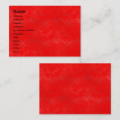 レッドウォッシュ – カスタマイズ 名刺 (正面/裏面)