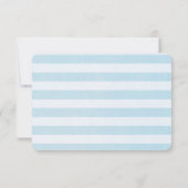 レッドウォーストライプのターカラーライトハウスウェディングRSVP 出欠カード (裏面)