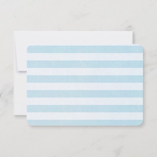 レッドウォーストライプのターカラーライトハウスウェディングRSVP 出欠カード (裏面)