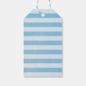 レッドウォーストライプのターカラーライトハウス ギフトタグ (裏面)