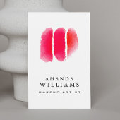 レッドウォーターのメイクアップアーティストの見本 名刺