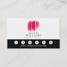 レッドウォーターのメイクアップアーティストスウォッチロイヤリティ ロイヤリティカード