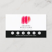 レッドウォーターのメイクアップアーティストスウォッチロイヤリティ ロイヤリティカード (正面)