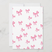 レッドウォーターカラーキャット誕生祝い 招待状 (裏面)