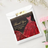 レッドウォーターカラーグリッタードレススウィート16 フェイバーバッグ (封をした状態)