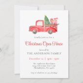 レッドウォーターカラートラッククリスマスホリデーオープンハウス 招待状 (正面)