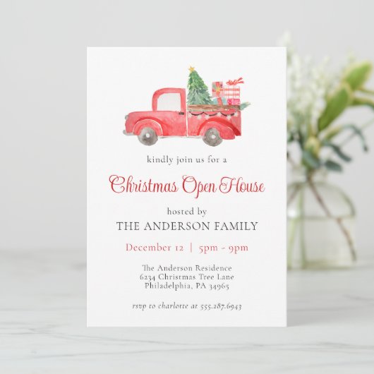 レッドウォーターカラートラッククリスマスホリデーオープンハウス 招待状 (スタンド正面)