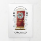 レッドウォーターカラーフロントドア実在エテートマーケティング 三つ折りカード (カバー)