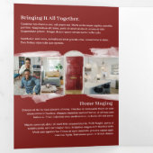 レッドウォーターカラーフロントドア実在エテートマーケティング 三つ折りカード (内部最初)