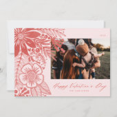 レッドウォーターカラーフローラバレンティンズデイブーケ シーズンカード (正面)