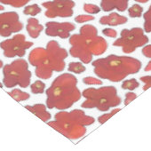 レッドウォーターカラーポピーフローラデザイン テーブルクロス (アングル)