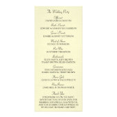 レッドウォーターカラーポピーフローラ結婚式 プログラム (裏面)