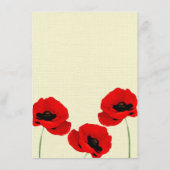 レッドウォーターカラーポピー結婚ズフローラコレクション メニュー (裏面)