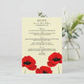 レッドウォーターカラーポピー結婚ズフローラコレクション メニュー (スタンド正面)