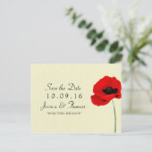 レッドウォーターカラーポピー結婚ズフローラコレクション 案内ポストカード (スタンド正面)