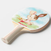 レッドウォーターカラーリトルバニー 卓球ラケット (正面アングル)