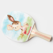 レッドウォーターカラーリトルバニー 卓球ラケット (横)