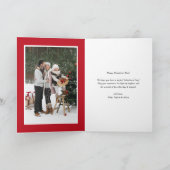 レッドウォーターハートフォトハッピーバレンタインデー シーズンカード (内部)