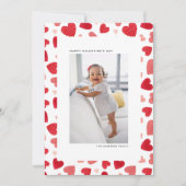 レッドウォーターハートフォトハッピーバレンタインデー シーズンカード (正面)