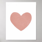 レッドウォーターハート子供部屋デコールポスター ポスター (正面)