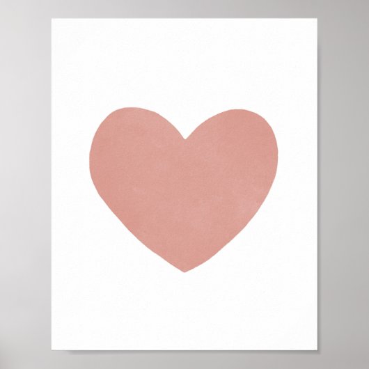 レッドウォーターハート子供部屋デコールポスター ポスター (正面)