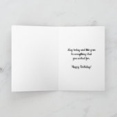 レッドウォーターハート34th誕生日カード カード (内部)