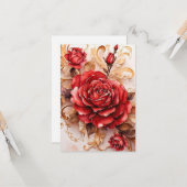 レッドウォーターバラスクリプトヴィンテージスタイル カード (正面/裏面インサイチュ)