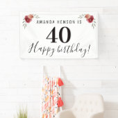 レッドウォーターバラフローラ40thバースデーバナー 横断幕 (インサイチュ)