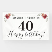 レッドウォーターバラフローラ40thバースデーバナー