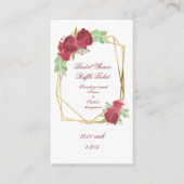 レッドウォーターバラブライダルシャワーラッフルチケット エンクロージャーカード (正面)