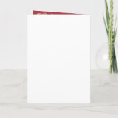 レッドウォーターバラ猫写真70誕生日 カード (裏面)