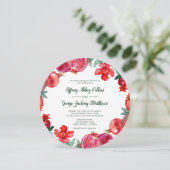 レッドウォーターフローラザクロ結婚ネート 招待状 (スタンド正面)