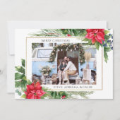 レッドウォーターフローラフォトクリスマスホリデーカード シーズンカード (正面)