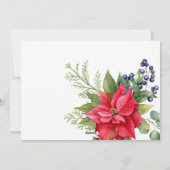 レッドウォーターフローラフォトクリスマスホリデーカード シーズンカード (裏面)