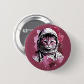 レッドウォーター宇宙飛行士の猫 缶バッジ (正面&裏面)
