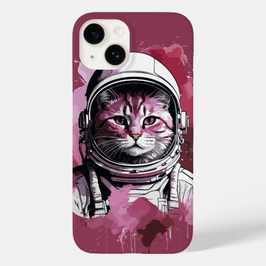 レッドウォーター宇宙飛行士の猫 Case-Mate iPhoneケース (裏面)
