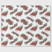 レッドウォーター絵を描カラークリスマス ラッピングペーパー (フラット)