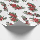 レッドウォーター絵を描カラークリスマス ラッピングペーパー (角)