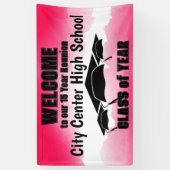 レッドウォーター縁どクラス懇親会へようこそ 横断幕 (縦)