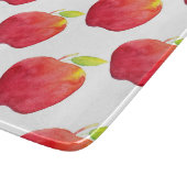 レッドウォーター色のアップルパターン カッティングボード (角)